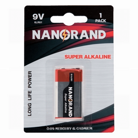 9V 6LR61 Super alkaline battery